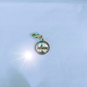 c3~~~Circle Believe Charm and Zipper Pull